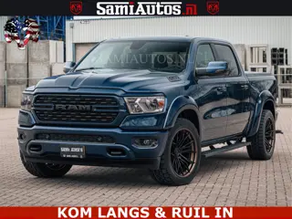 Dodge Ram SPORT | 5.7 V8 4x4 HEMI | PANORAMA DAK | GROOTSCHEM 12 INCH | LPG | Patriot Blue CREW CAB 