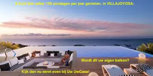 Uw eigen nieuwe Appartement aan zee in VILLAJOYOSA met parking en