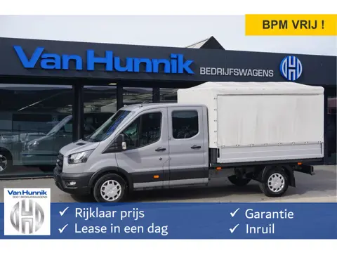 Ford Transit 350L 130PK Doka Open Laadbak L3 BPM VRIJ!! Sync4 Navi, Camera, Adap Cruise, Garantie 20
