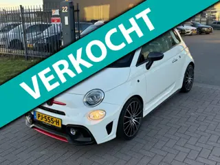 Fiat 500 1.4-16V Abarth 2009 135PK Wit Pano-Dak Zeer netjes!