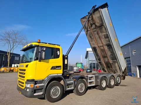 Scania G410 / 10X4 / RETARDER / NL TRUCK / TUV:02-07-2026 / HYVA ASPHHALT TIPPER+SNIP / 28TON / AUTO