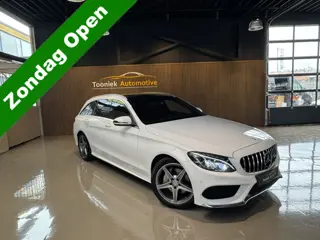 Mercedes-Benz C-Klasse Estate 180 Ambition Automaat Navigatie Rood leer Climate