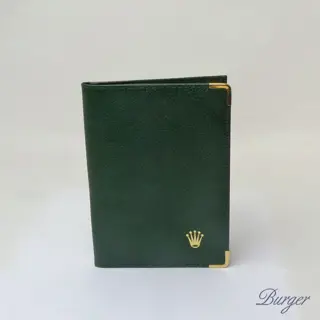 Rolex Green Leather Card Holder