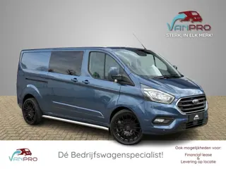 FORD TRANSIT CUSTOM 2.0 TDCi 130PK Dubbel Cabine L2 / Airco / Dubbele Schuifdeur / Trekhaak / Cruise
