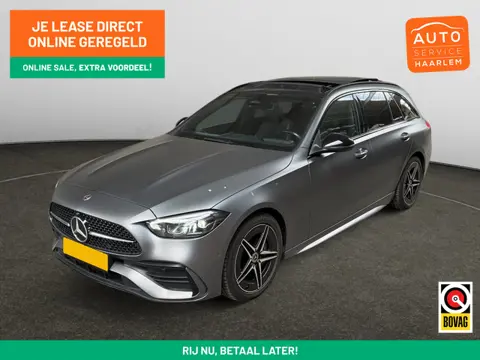 Mercedes-Benz C-Klasse Estate 200 AMG Designo Edition Aut- Mountaingrijs Magno, Panoramadak, Burmest