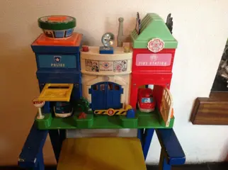 Brandweer, politie, ambulance station