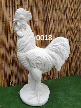 Haan, wie wil er nu niet een stille haan in de tuin.nr 0018.