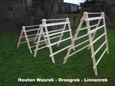 Grenen houten Wasrek - Droogrek - Linnenrek