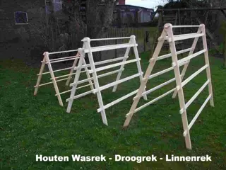Grenen houten Wasrek - Droogrek - Linnenrek