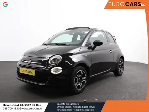 Fiat 500 C 1.0 Hybrid Club Cabrio Airco LED Parkeersensoren achter Cruise control Radio Apple Carpla