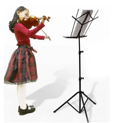 Opklapbare Muziekstandaard in ZWART met TAS