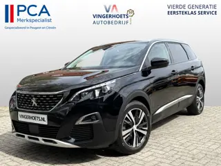 Peugeot 5008 130 Pk Benzine 5-Persoons Luxe Allure Zwart * Trekhaak * Navigatie * 1/2 Lederen Interi