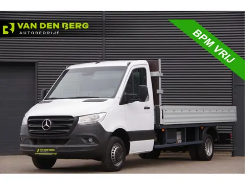 Mercedes-Benz Sprinter 519 3.5T OPEN LAADBAK, 3.5T TREKHAAK, DUBBELLUCHT, ADAPT. CRUISE, STANDKACHEL