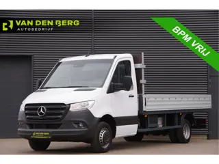 Mercedes-Benz Sprinter 519 3.5T OPEN LAADBAK, 3.5T TREKHAAK, DUBBELLUCHT, ADAPT. CRUISE, STANDKACHEL