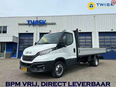 Iveco Daily 35C14 automaat, 2.3 136pk/350nm Euro 6, 3500kg trekhgewicht, 480cm lange open laadbak Da