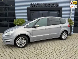 Ford S-Max 1.6 EcoBoost Titanium 7-Zitter|Leder|PANO|Trekhaak|Cruise|Dodehoekdetectie|NAVI