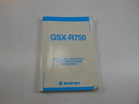 INSTRUCTIEBOEKJE Suzuki GSX R 750 2004 - 2005