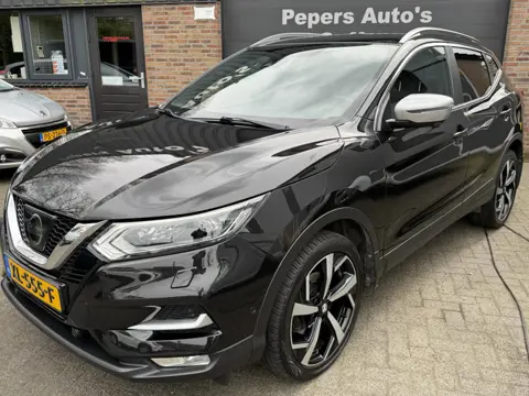 Nissan QASHQAI 1.2 Tekna + AUTOMAAT .360 Camera . navi cruise .Trekhaak . leer .Panodak .enz Nieuwe 