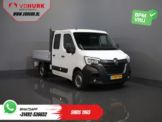 Renault Master 2.3 dCi 150 pk DC Dubbel Cabine Open laadbak/ 7 Pers./ 2.5t Trekverm./ Airco/ Trekhaa