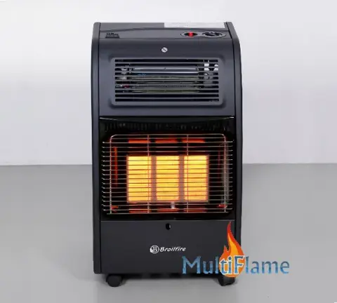 Mobiele gaskachel Broilfire Turbo met ingebouwde ventilator