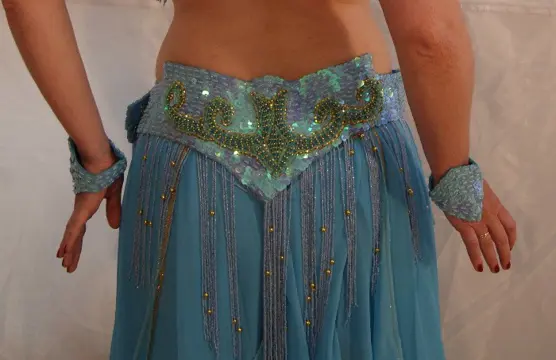 Buik net belly body glitter buikdanskleding bellydance