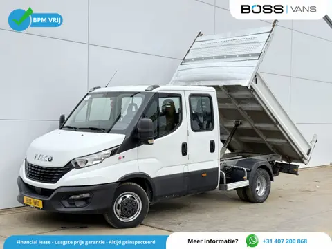 Iveco Daily 35C14 2.3 Kipper Dubbele Cabine Dubbellucht 3,5t Trekhaak 6 Stoelen Airco Cruise Control