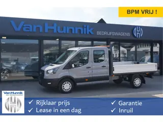 Ford Transit 350L 130PK Doka Open Laadbak L3 BPM VRIJ!! Sync4 Navi, Camera, Adap Cruise, Garantie 20