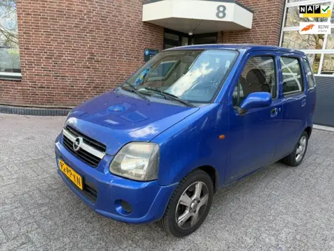 Opel Agila 1.2-16V Maxx / bj.2004 / kleur: blauw / NAP met 192012 km.en APK tot 10/2026 / 5 deurs / 