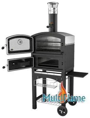 Fornetto tuin oven/pizza grill/smoker black showroommodel