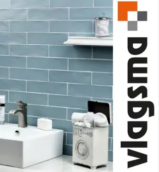 Cifre colonial sky brillo 7,5x30 cm blauwe handvormtegels