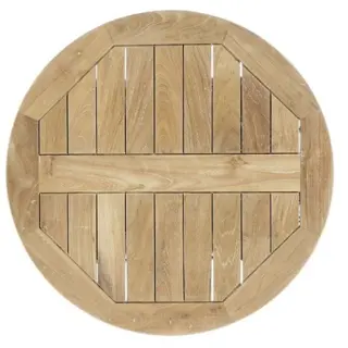 Tafelblad teakhout rond 70 cm - teak hout