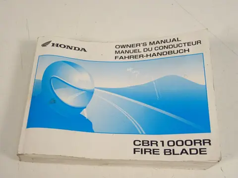 INSTRUCTIEBOEKJE Honda CBR Fireblade 2004 - 2005