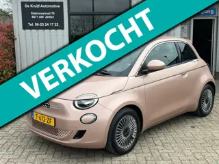 Fiat 500 E 3+1 42 kWh|97,2%SOH|CARPLAY|CRUISE CONTROL|STOELVERWARMING|ECC|LM|LED|CAMERA|PDC