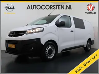 Opel Vivaro 2.0D 145PK L3 Dubbele Cabine 6-Persoons Trekhaak Euro 6 Airco Navi Apple Carplay Android