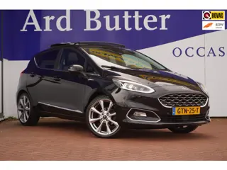 Ford Fiesta 1.0 EcoBoost Hybrid Vignale 125PK +Led+stoel&stuurverw+Panodak+nav+camera+Volleder = SUP