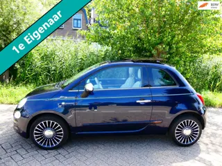 Fiat 500 1.2i 4-Cilinder 1e eig. RIVA Clima Cruise Leder Navi Schuifdak