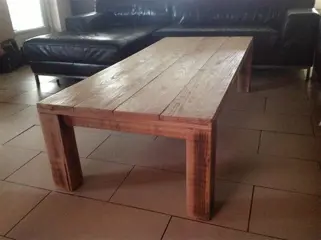 Hardhouten lariks salontafel