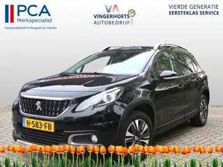 Peugeot 2008 130 Pk Benzine * Luxe Allure * Zwart * Navigatie * 1/2 Lederen Interieur * Achteruitrij
