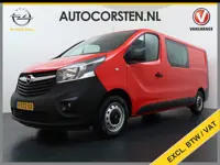 Opel Vivaro D126pk L2H1 D. C Dubbele Cabine Euro 6 Navi Airco Trekhaak Camera Cruise Control Bluetoo