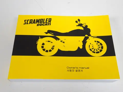 INSTRUCTIEBOEKJE Ducati Scrambler 2015 - 2016