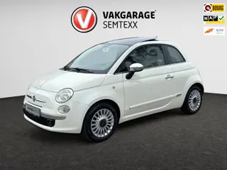 Fiat 500 1.2 Lounge | Org. NL | Automaat | Start-Stop | Airco | Panoramadak | Open Dak Elektrisch | 