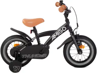 AMIGO Thunder 12 Inch 21 cm Jongens Terugtraprem Zwart/Wit