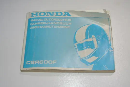 INSTRUCTIEBOEKJE Honda CBR 600 F 1999 - 2000