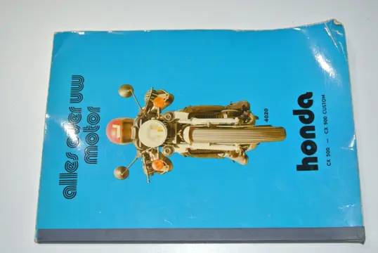 INSTRUCTIEBOEKJE Honda CX 500 1977 - 1985