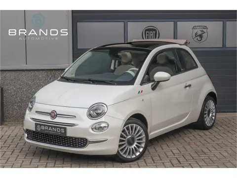 Fiat 500C 0.9 TwinAir Lounge Dualogic Parelmoer Leder Vol opties Garantie