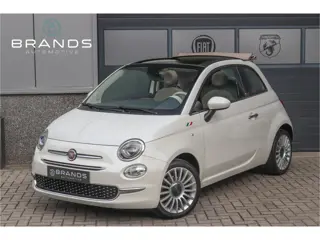 Fiat 500C 0.9 TwinAir Lounge Dualogic Parelmoer Leder Vol opties Garantie