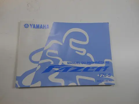 INSTRUCTIEBOEKJE Yamaha FZ6 2004 - 2007
