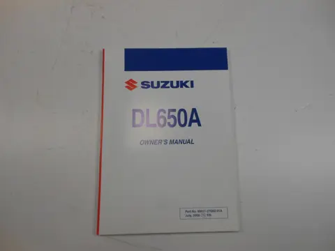 INSTRUCTIEBOEKJE Suzuki DL 650 V STROM 2003 - 2011