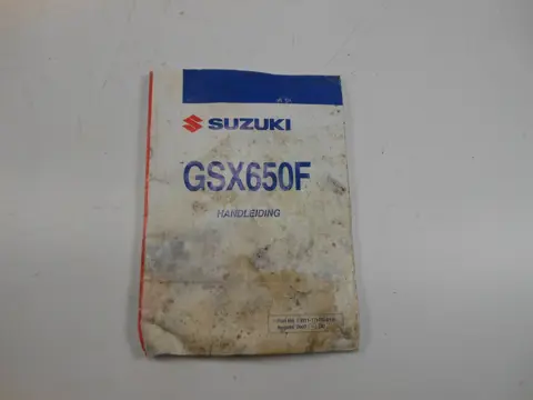 INSTRUCTIEBOEKJE Suzuki GSX F 650 2008 - 2009