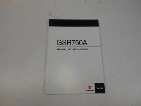 INSTRUCTIEBOEKJE Suzuki GSR 750 2011 - 2016 / 2011 - 2016
